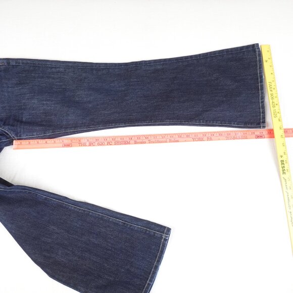 Fidelity Denim Skip Low Rise Flare Jeans Women's 32 (34x31) Made in USA - Picture 12 of 14